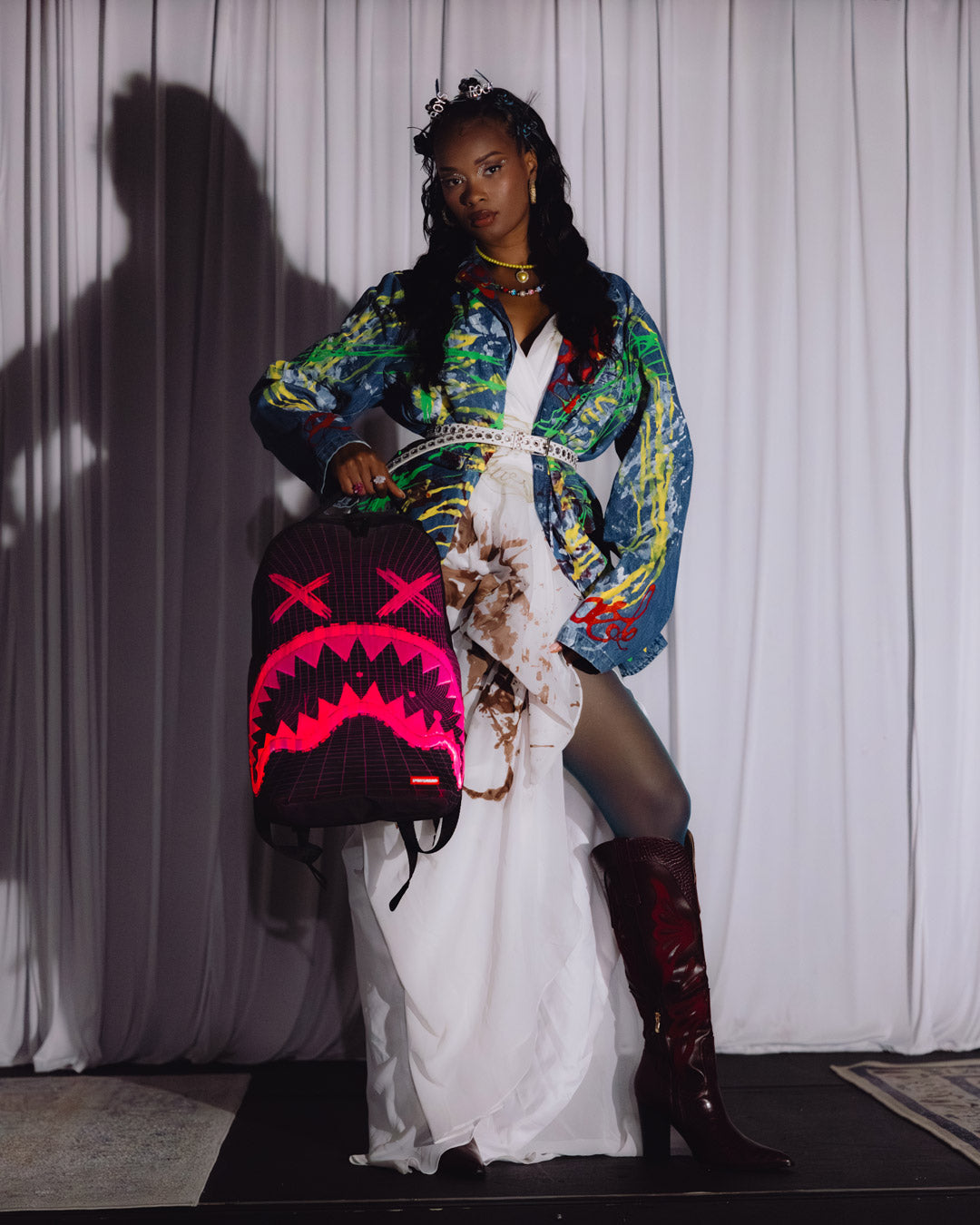 FIBER OPTICS PARTY SHARK BACKPACK - Image 2