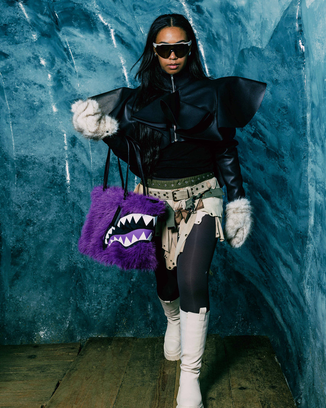 FURZILLA SHARK (PURP) TOTE - Image 2