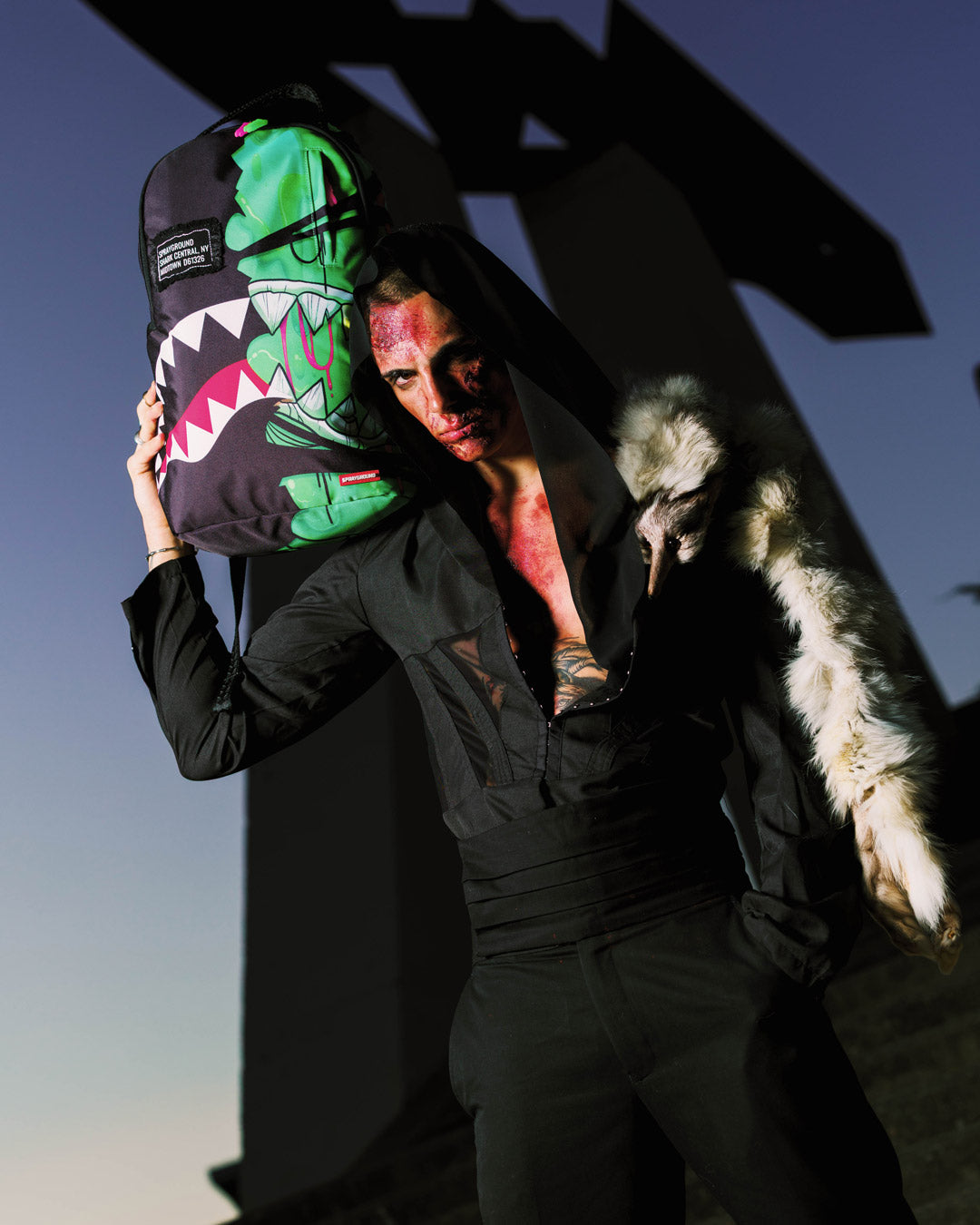 ZOMBIE OOZE SHARK CENTRAL BACKPACK - Image 2