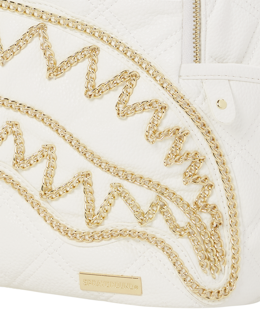 RIVIERA LE BLANC GOLD CHAIN SHARK SAVAGE BACKPACK - Image 12