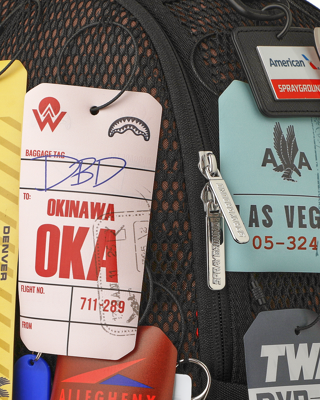AMERICAN AIRLINES 100 YRS - TAGS ON TAGS BACKPACK - Image 13