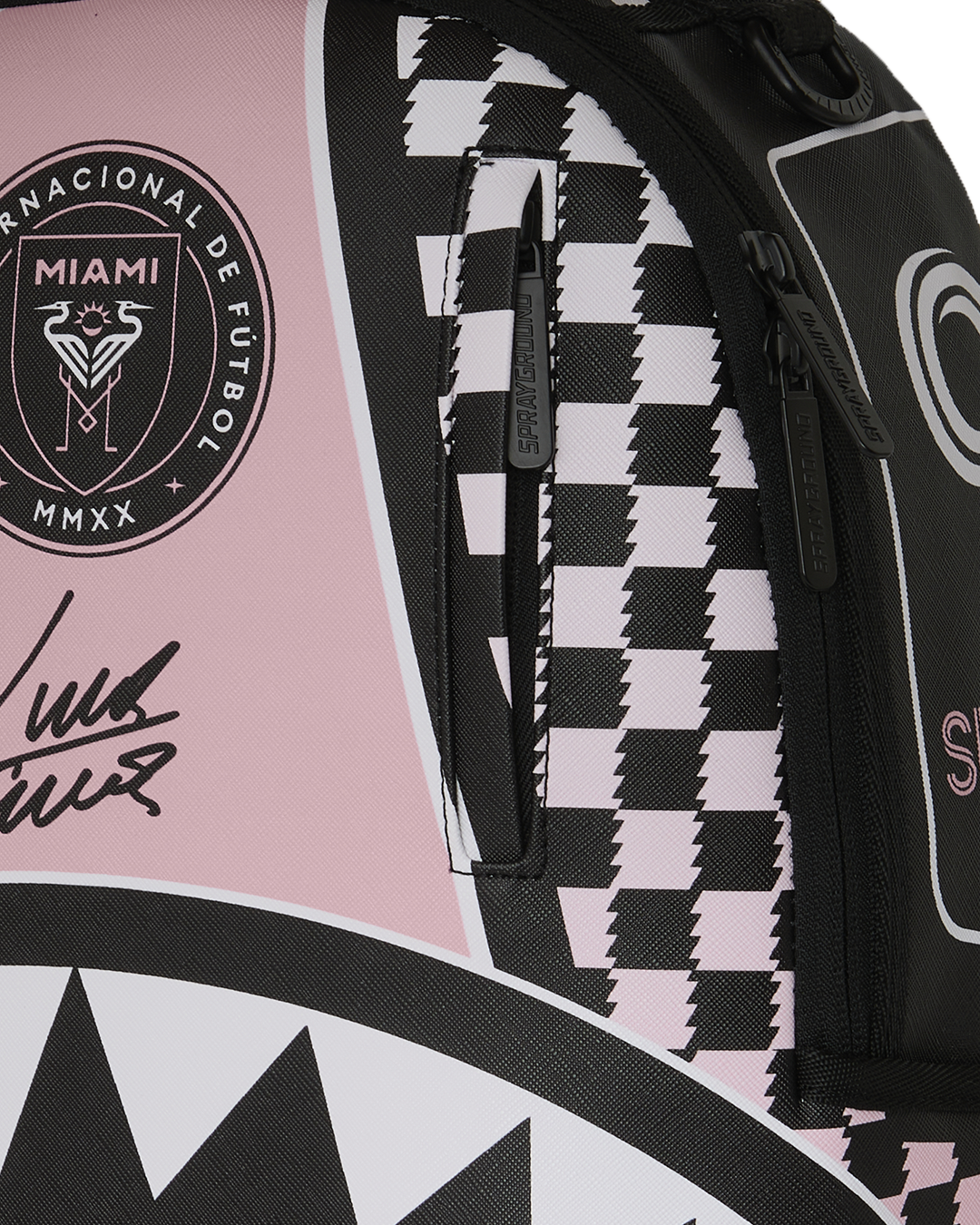 MLS COLLAB - INTERMIAMI LUIS SUAREZ PINK STRIPE BACKPACK - Image 6