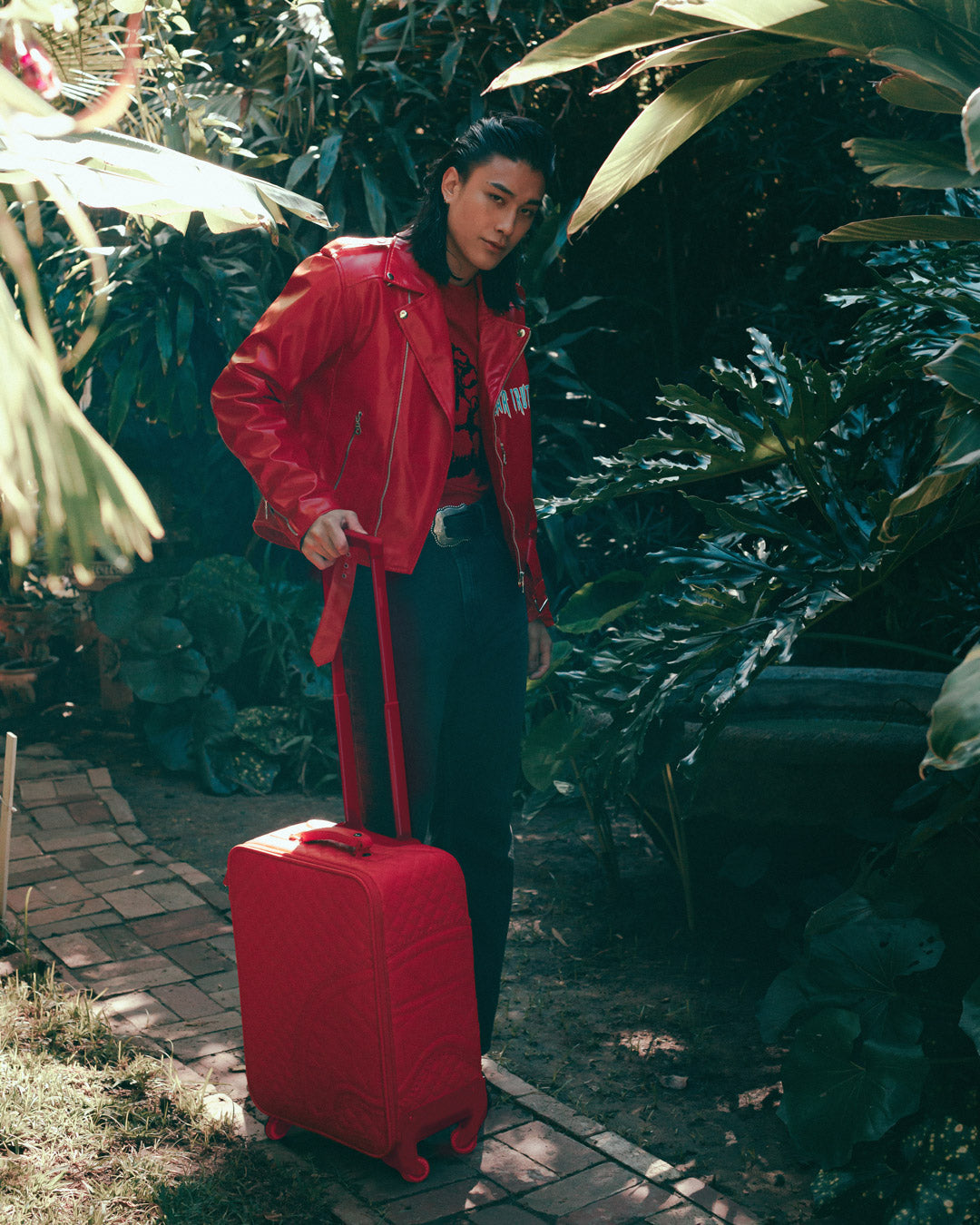 RED RIVIERA JETSETTER CARRY-ON LUGGAGE - Image 9