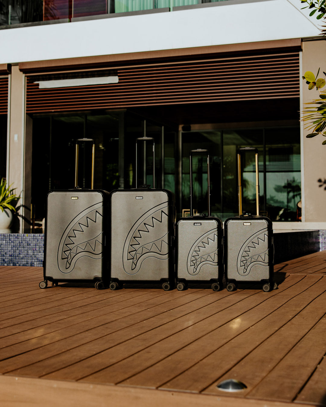 REALITY CHECK SHARKITECTURE FULL-SIZE JETBLACK LUGGAGE (GOLD HARDWARE) - Image 14