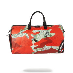 MONEY CAMO (RED) DUFFLE