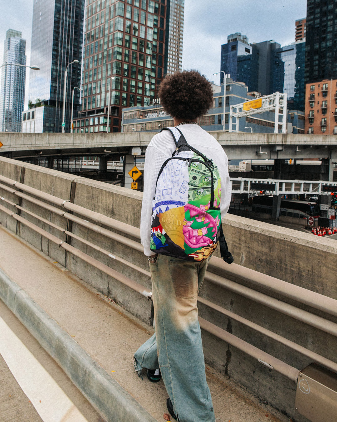 MEAN MONEY COLLAGE BACKPACK - Image 6