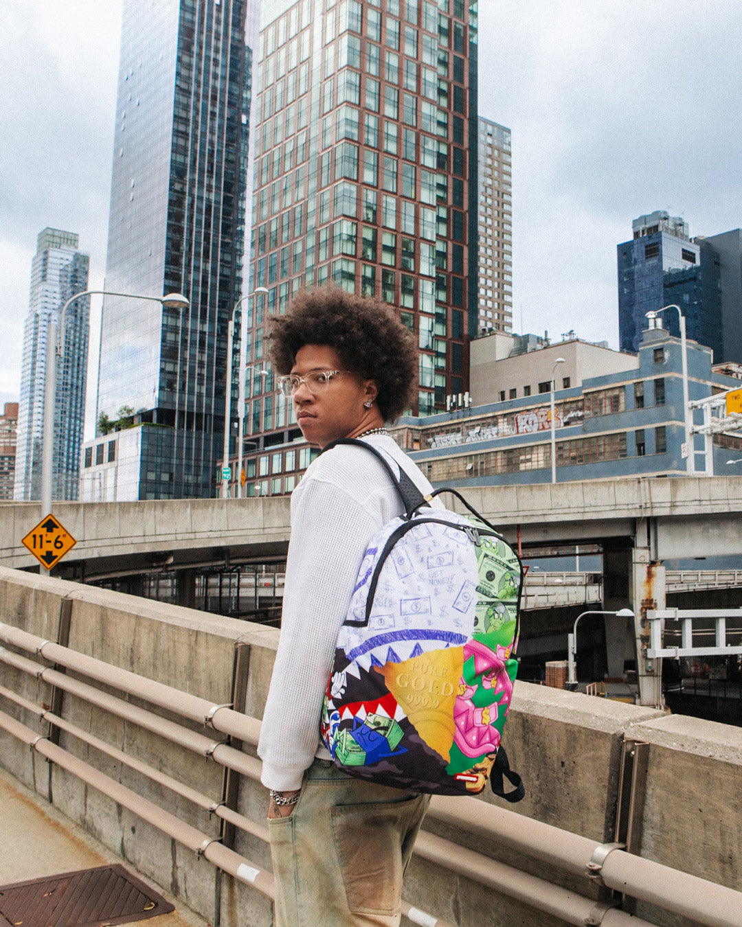 MEAN MONEY COLLAGE BACKPACK - Image 2
