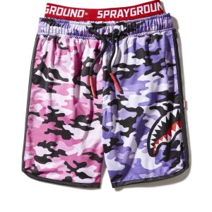 KIDS SPLIT CAMO SWIM TRUNKS