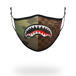 ADULT CHECKS & CAMO FORM FITTING FACE MASK