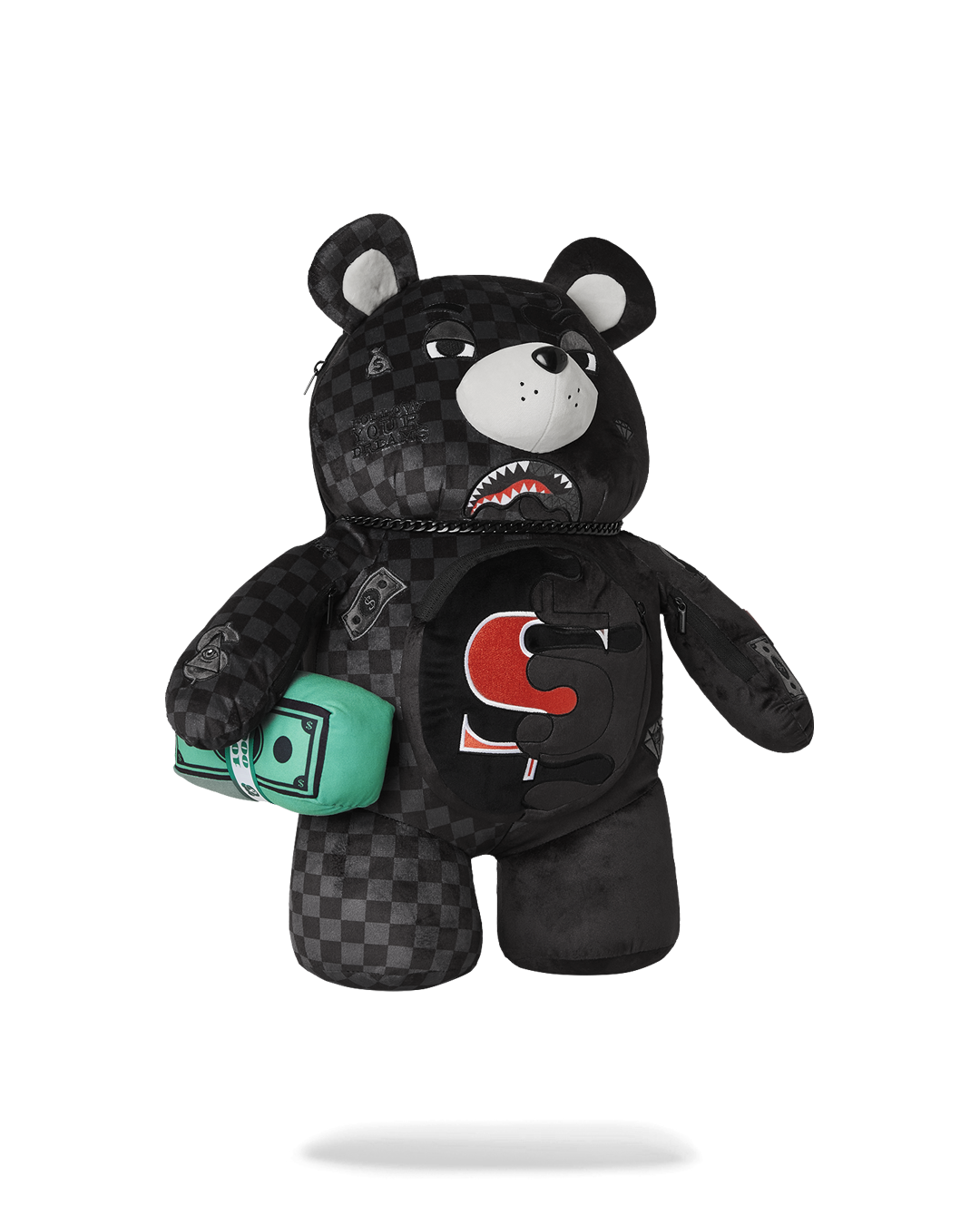 SPEED SHARK SIDE SWIPE MONEYBEAR TEDDY BEAR BACKPACK - Image 3