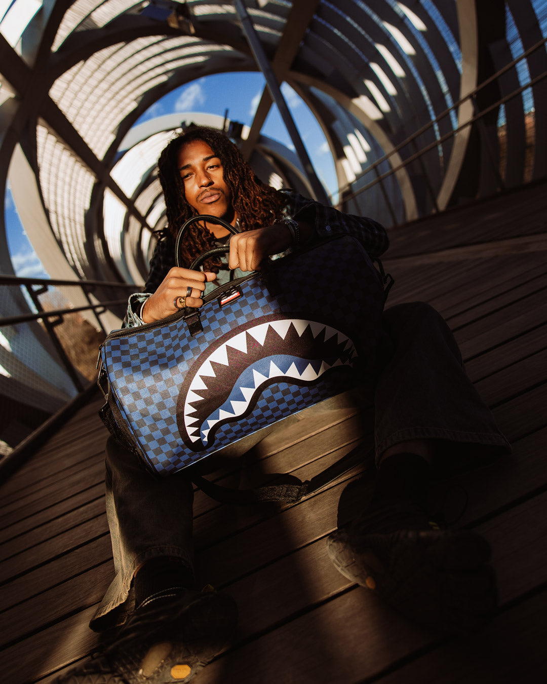 MIDNIGHT MAGIC SHARKS IN PARIS DUFFLE - Image 2