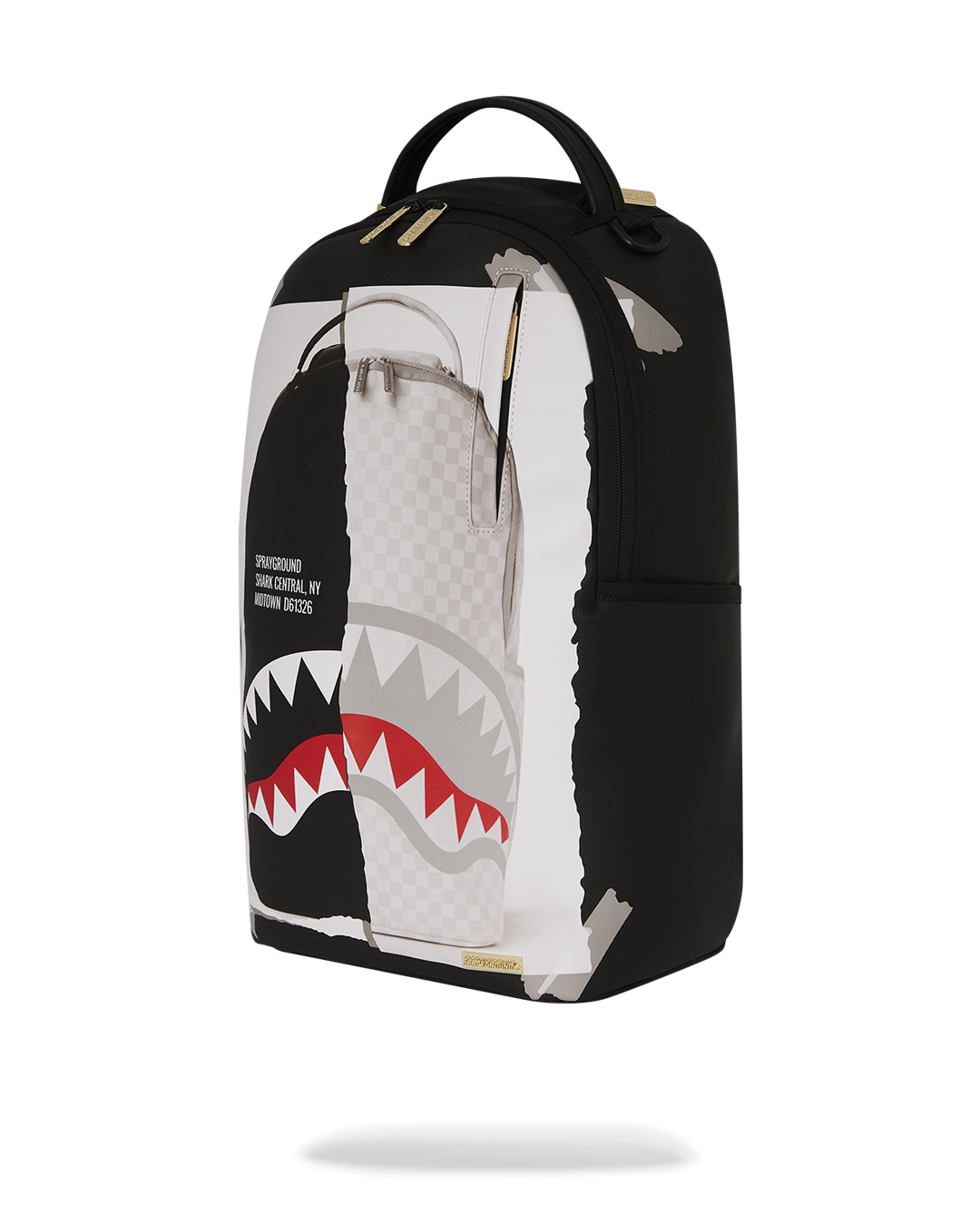 BAG ON BAG OPTICAL ILLUSION SHARKS IN PARIS BACKPACK - Image 9