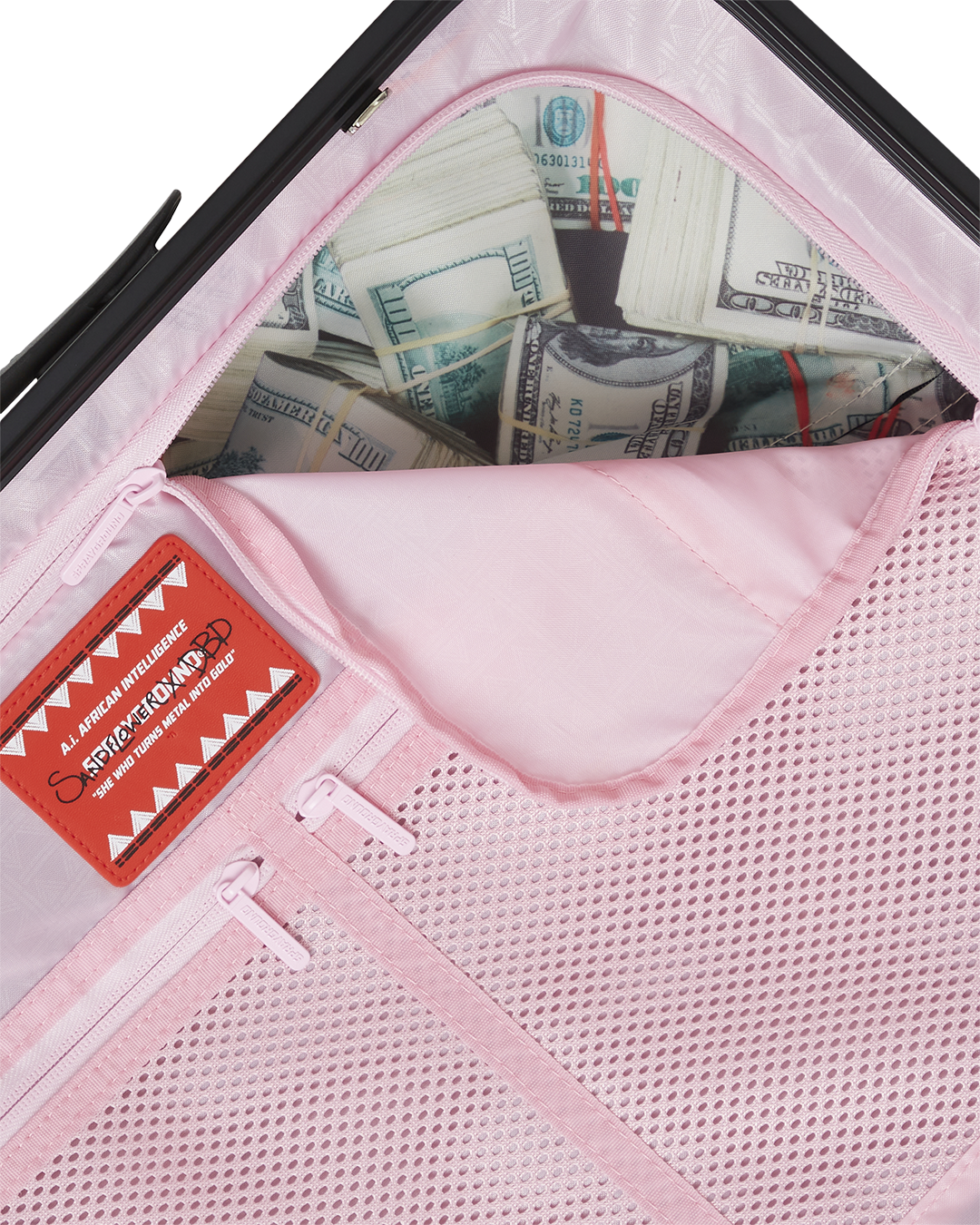 A.I. AFRICAN INTELLIGENCE ELEGANT ENERGY SHARKITECTURE CARRY-ON LUGGAGE ?C SANDFLOWER COLLAB - Image 14